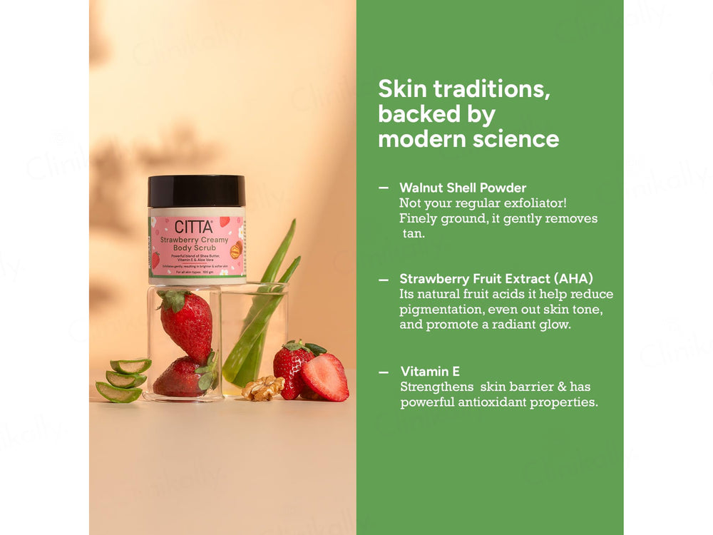 CITTA Strawberry Creamy Body Scrub