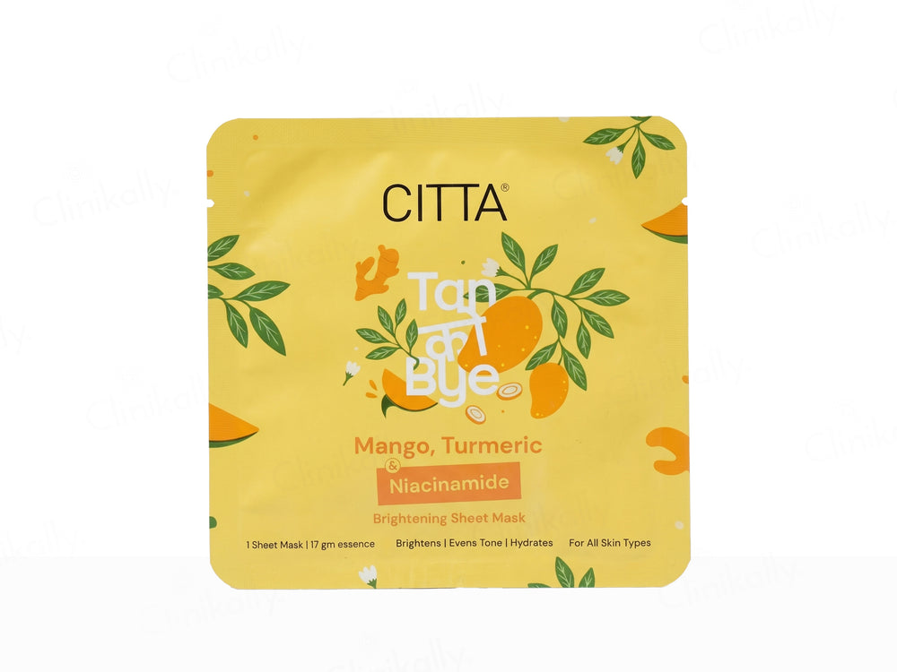 CITTA Tan Ko Bye Brightening Face Sheet Mask