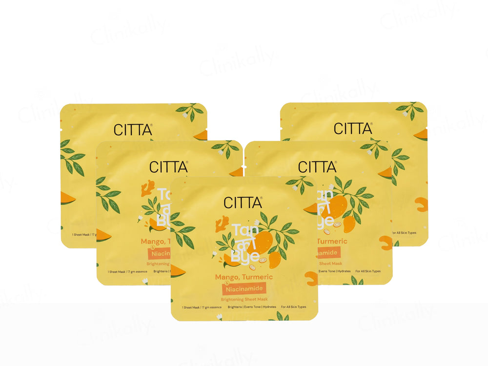 CITTA Tan Ko Bye Brightening Face Sheet Mask