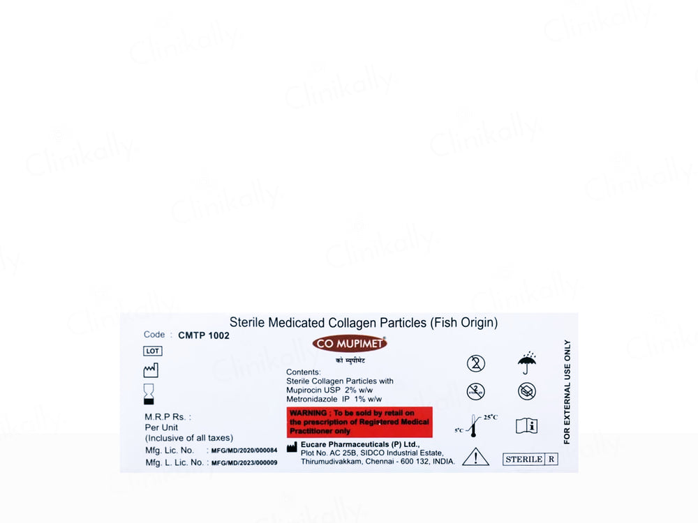 CO Mupimet Sterile Medicated Collagen Particles