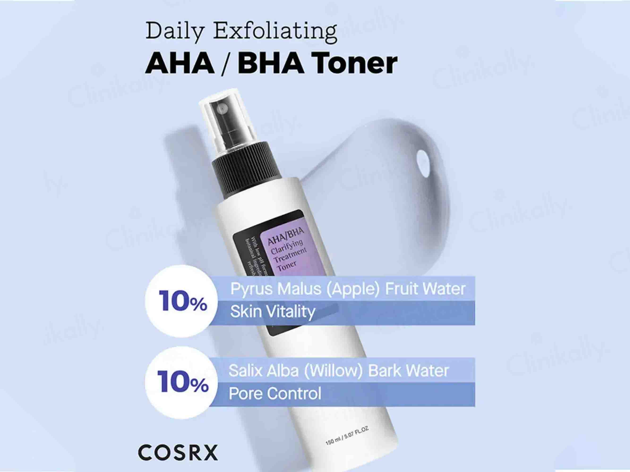 Cosrx AHA/BHA Clarifying Treatment Toner - Clinikally