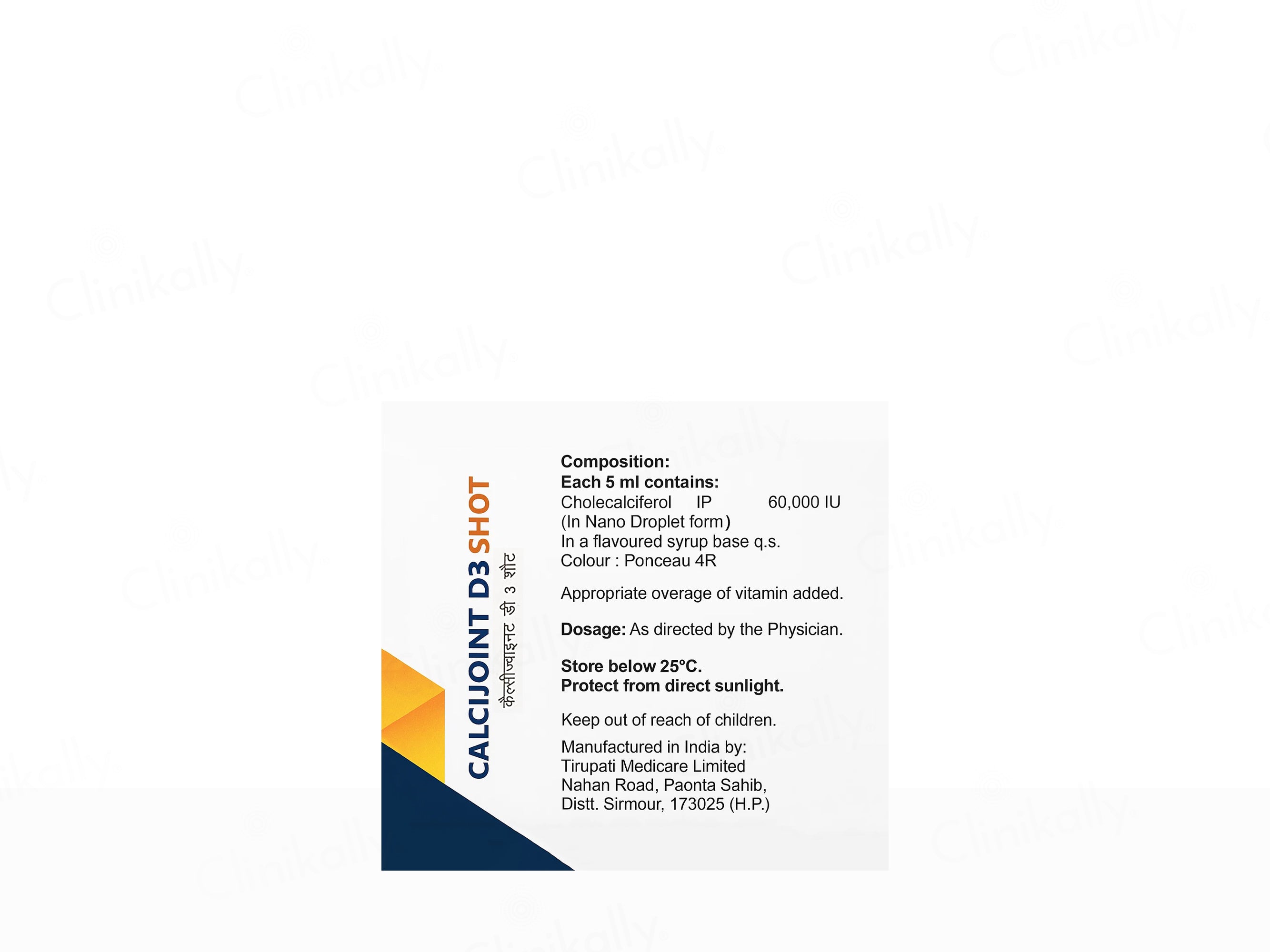 Calcijoint-D3 Sugar Free Nano Shots Oral Solution