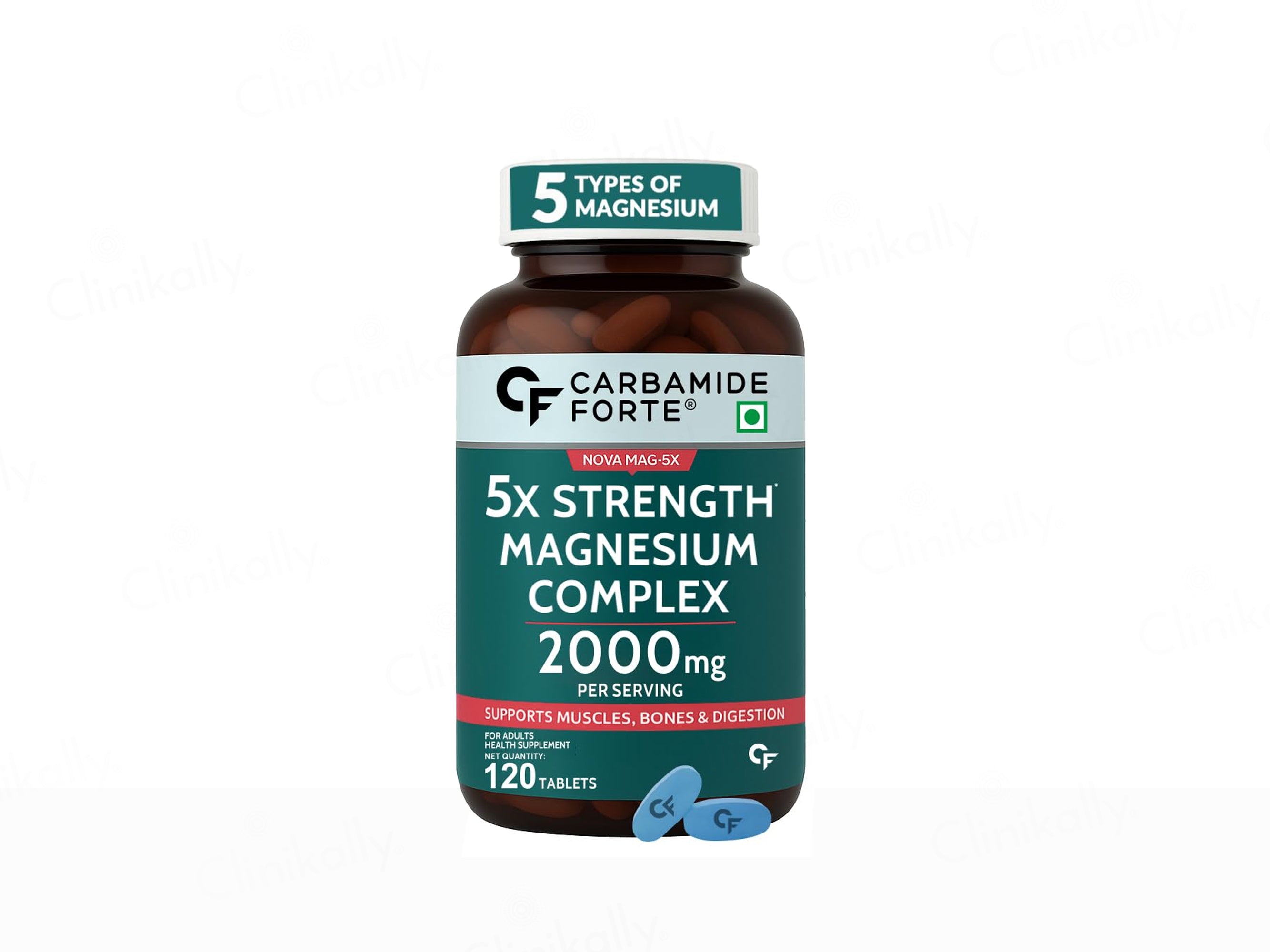 Carbamide Forte 5X Strength Magnesium Complex 2000mg Health Supplement Tablet