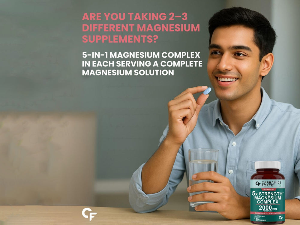 Carbamide Forte 5X Strength Magnesium Complex 2000mg Health Supplement Tablet