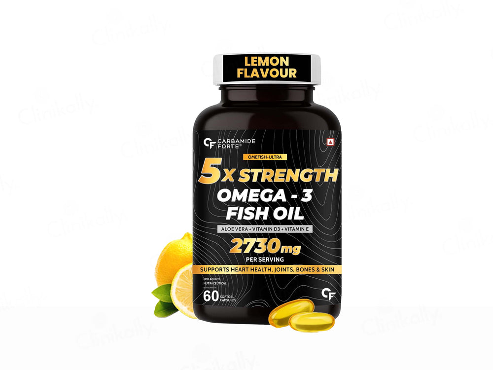 Carbamide Forte 5x Strength Omega-3 Fish Oil Nutraceutical Softgel Capsule