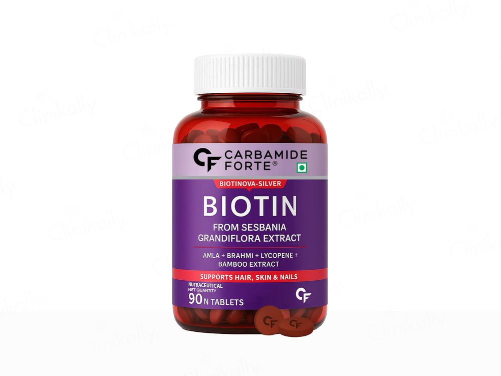 Carbamide Forte Biotin With Amla, Brahmi & Bamboo Extract Nutraceutical Tablet