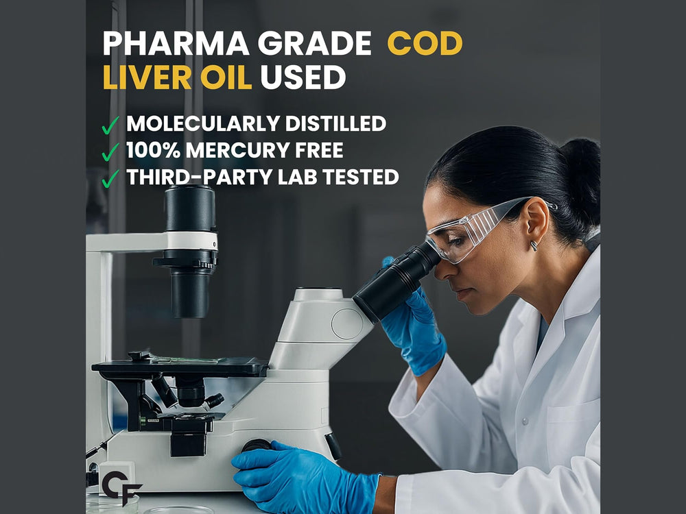 Carbamide Forte Cod Liver Oil With Vitamin A + D3 Softgel Capsule - Lemon Flavour