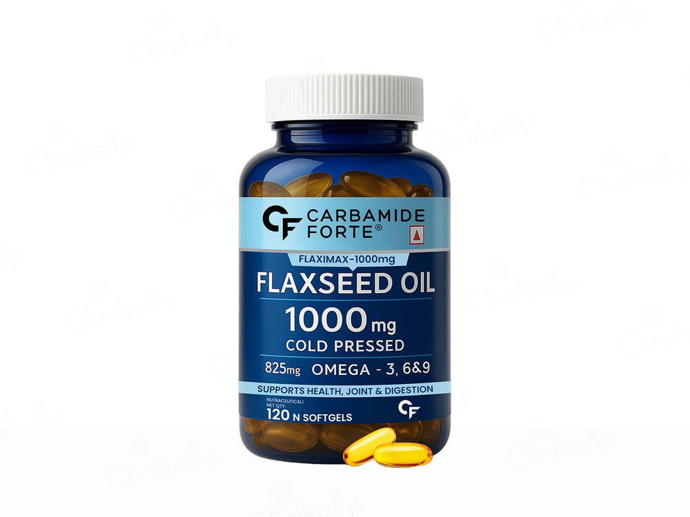Carbamide Forte Cold Pressed Flaxseed Oil 1000mg Capsule