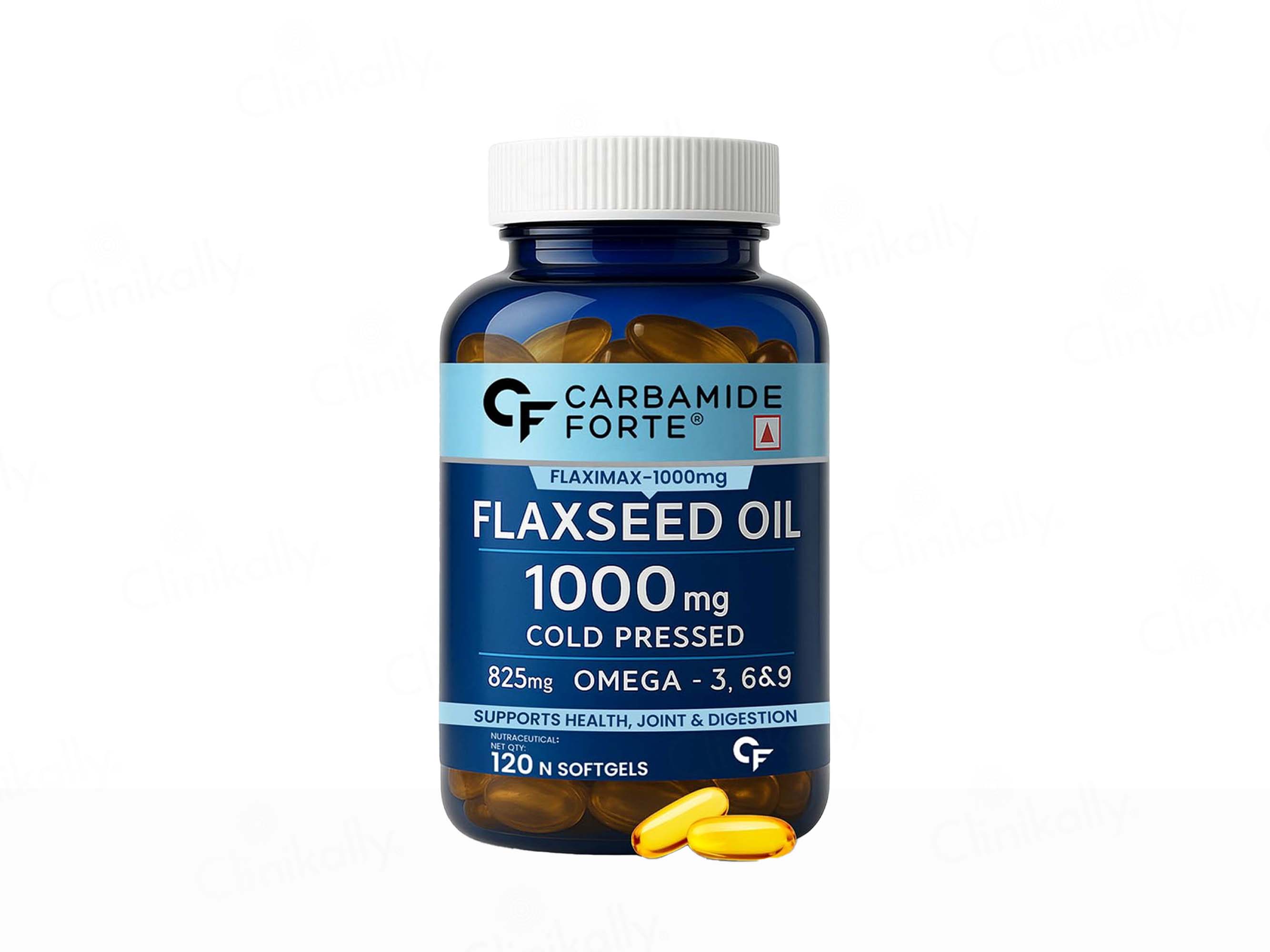 Carbamide Forte Cold Pressed Flaxseed Oil 1000mg Capsule