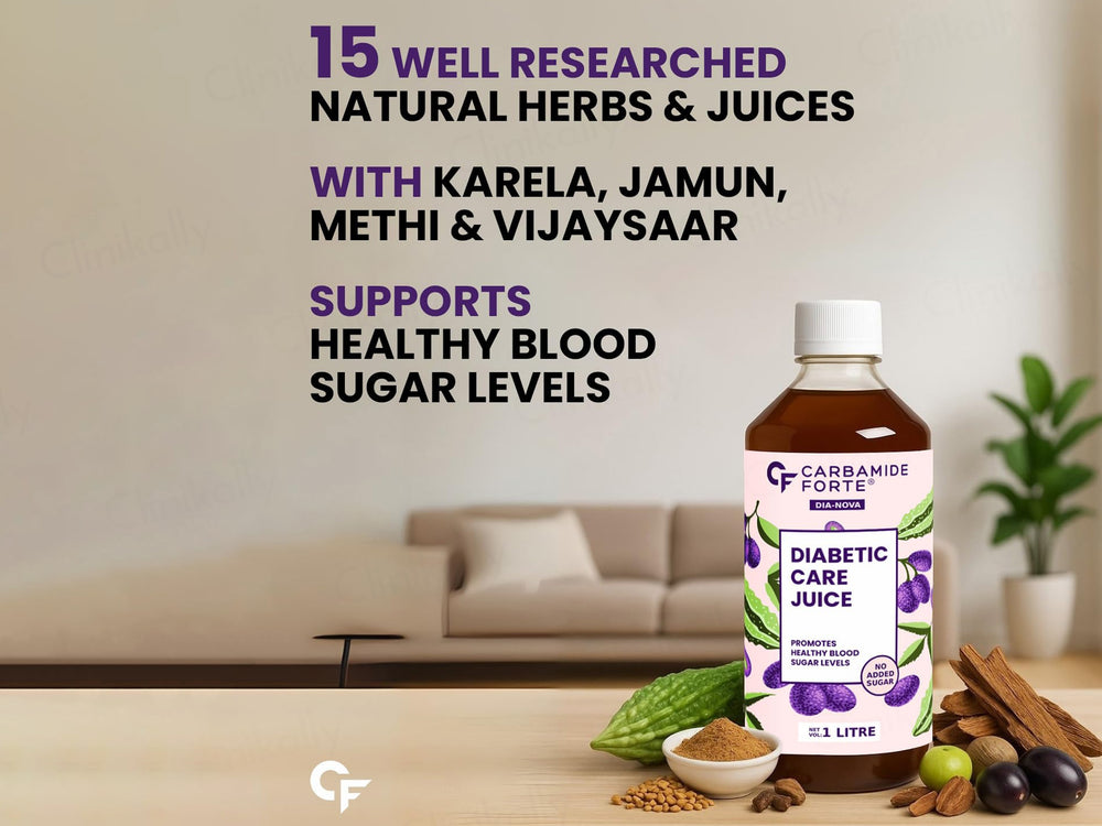 Carbamide Forte Diabetic Care Sugar Free Juice For Healthy Blood Sugar Levels