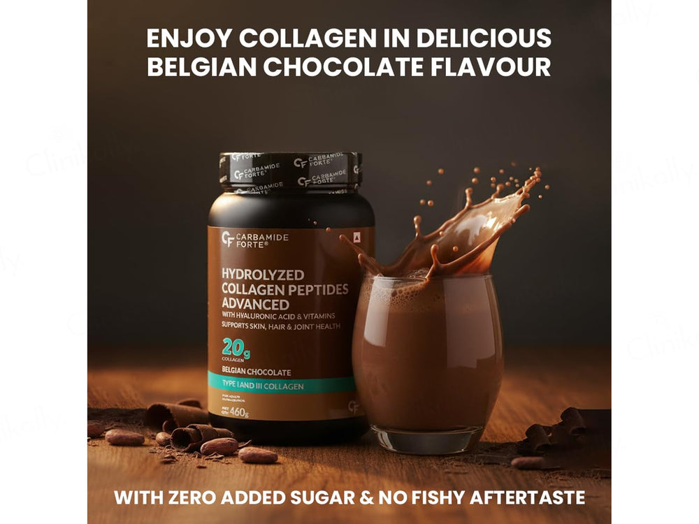 Carbamide Forte Hydrolyzed Collagen Peptides Advanced Powder - Belgian Chocolate Flavour