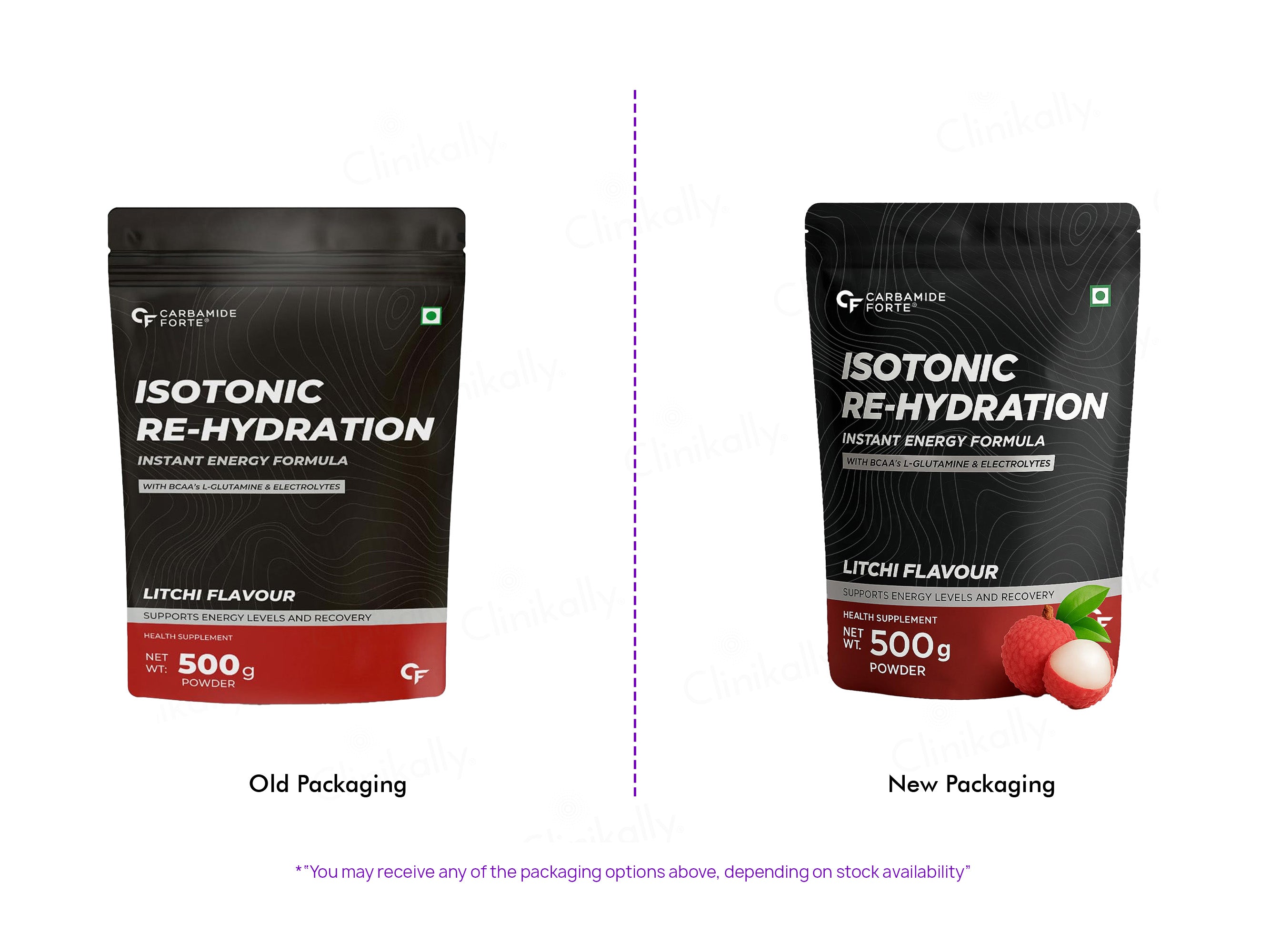 Carbamide Forte Isotonic Re-Hydration Instant Energy Formula Powder - Litchi Flavour