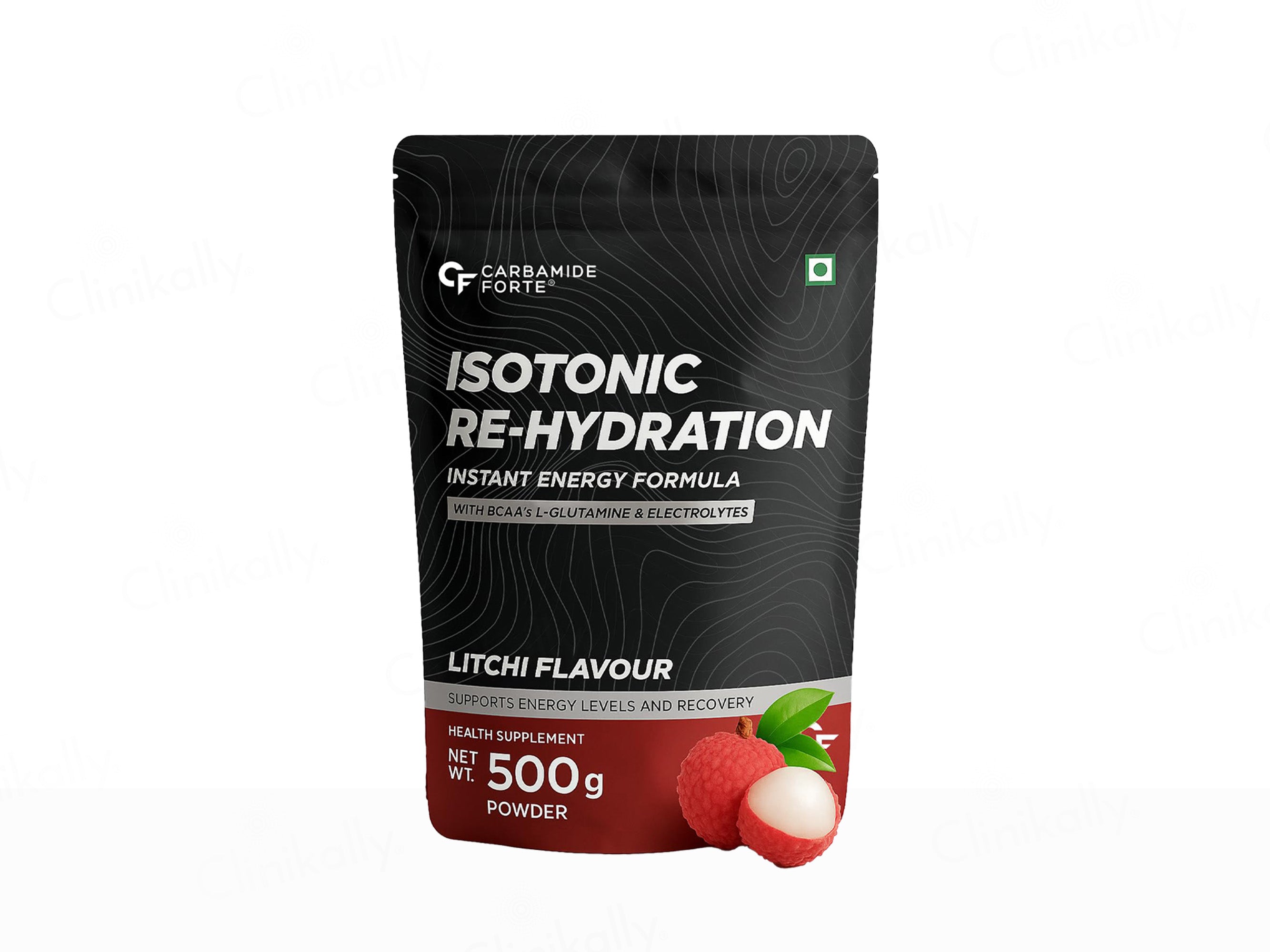 Carbamide Forte Isotonic Re-Hydration Instant Energy Formula Powder - Litchi Flavour