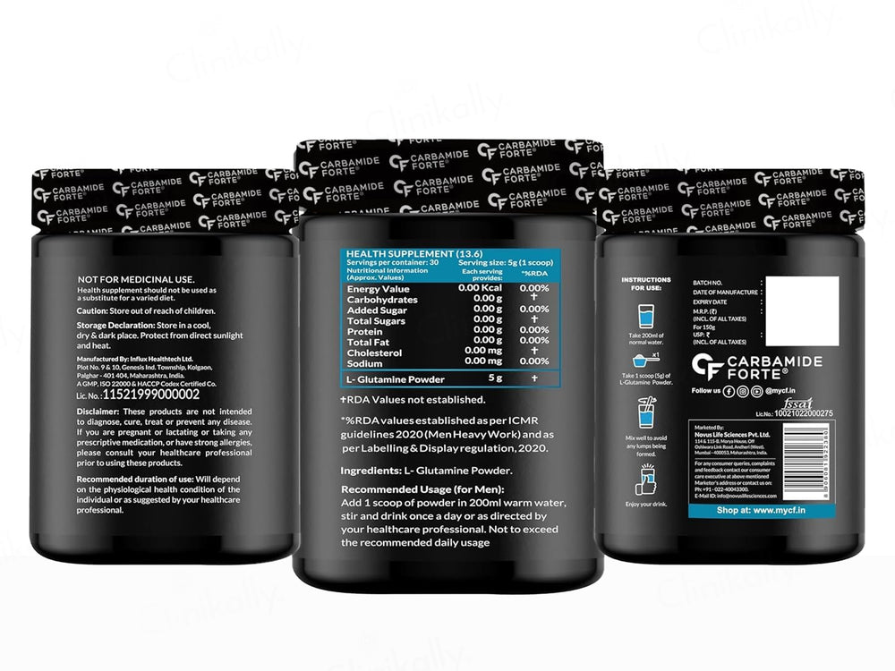 Carbamide Forte L Glutamine 5000mg Powder - Unflavoured