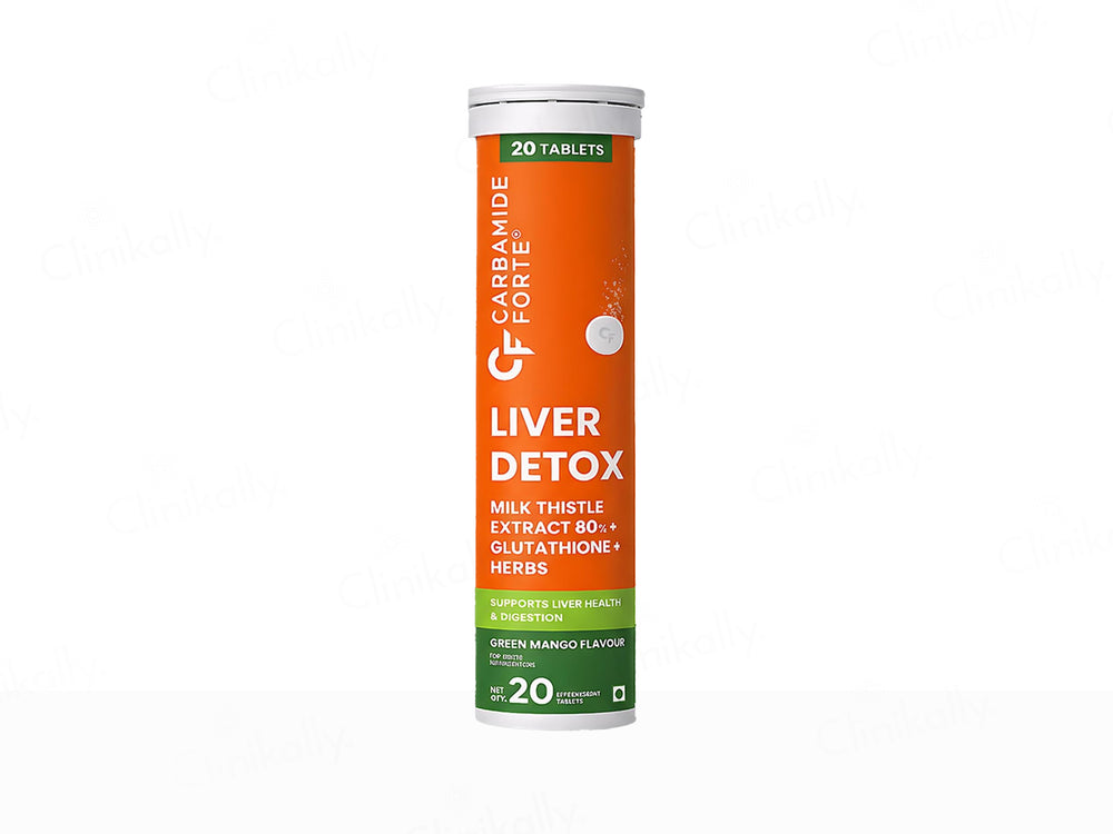Carbamide Forte Liver Detox Effervescent Tablet - Green Mango Flavour