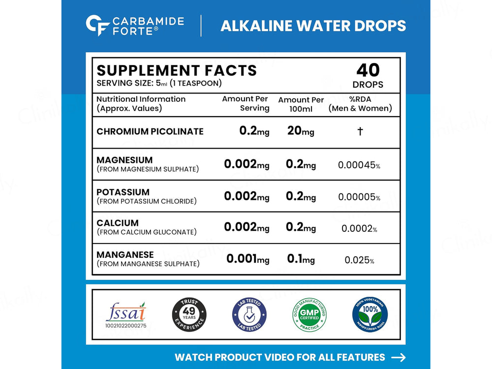 Carbamide Forte Make Your Own Alkaline Water Drops