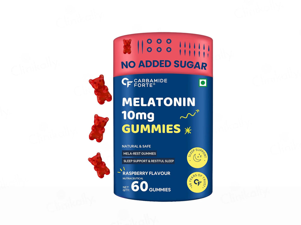 Carbamide Forte Melatonin 10mg Gummies - Raspberry Flavour
