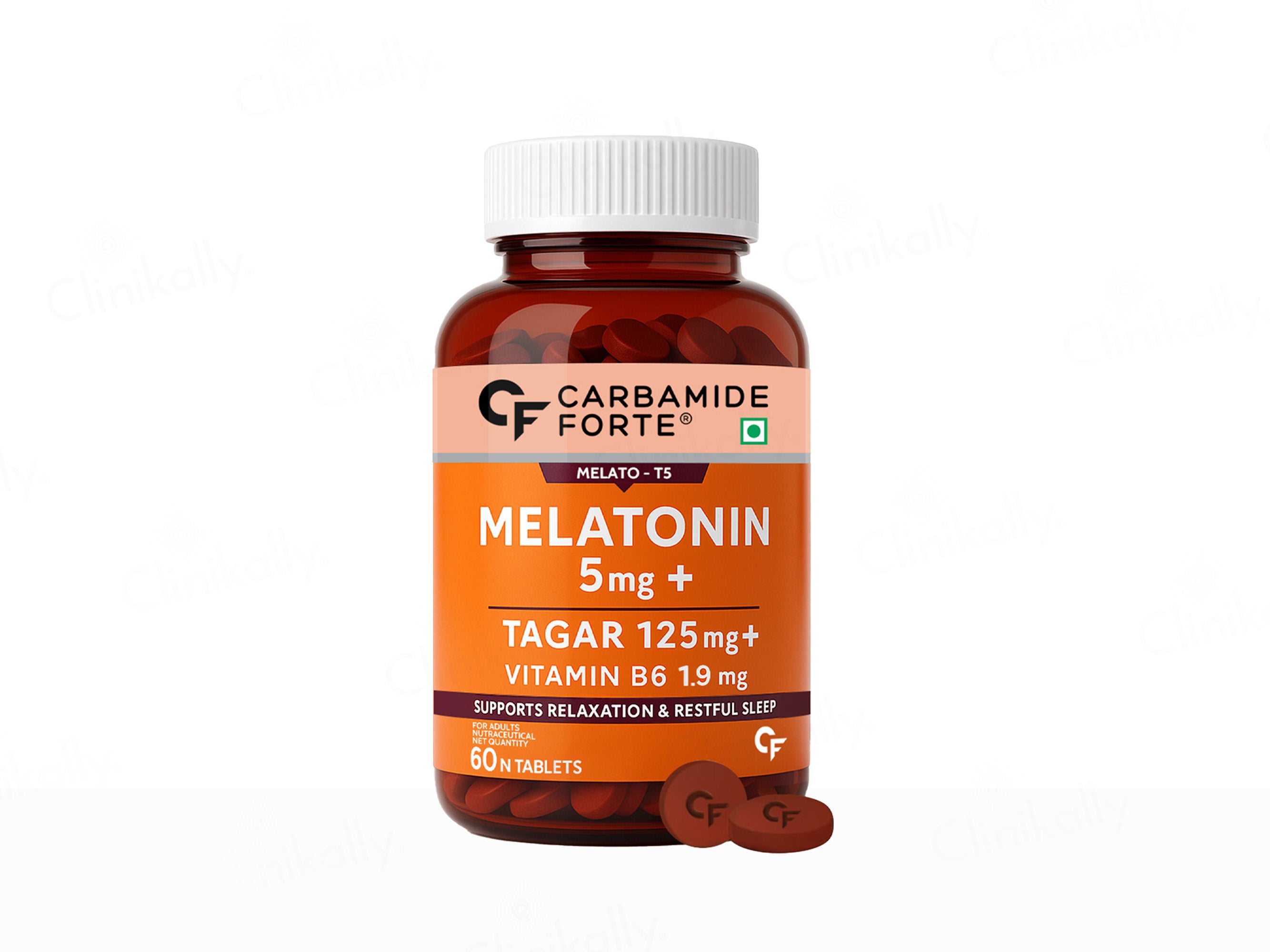 Carbamide Forte Melatonin 5mg + Tagar 125mg Sleep Tablet