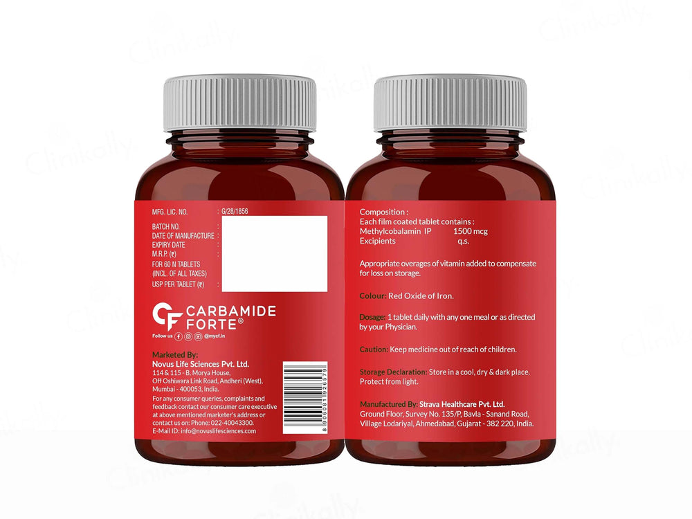 Carbamide Forte Methylcobalamin 1500mcg Tablet