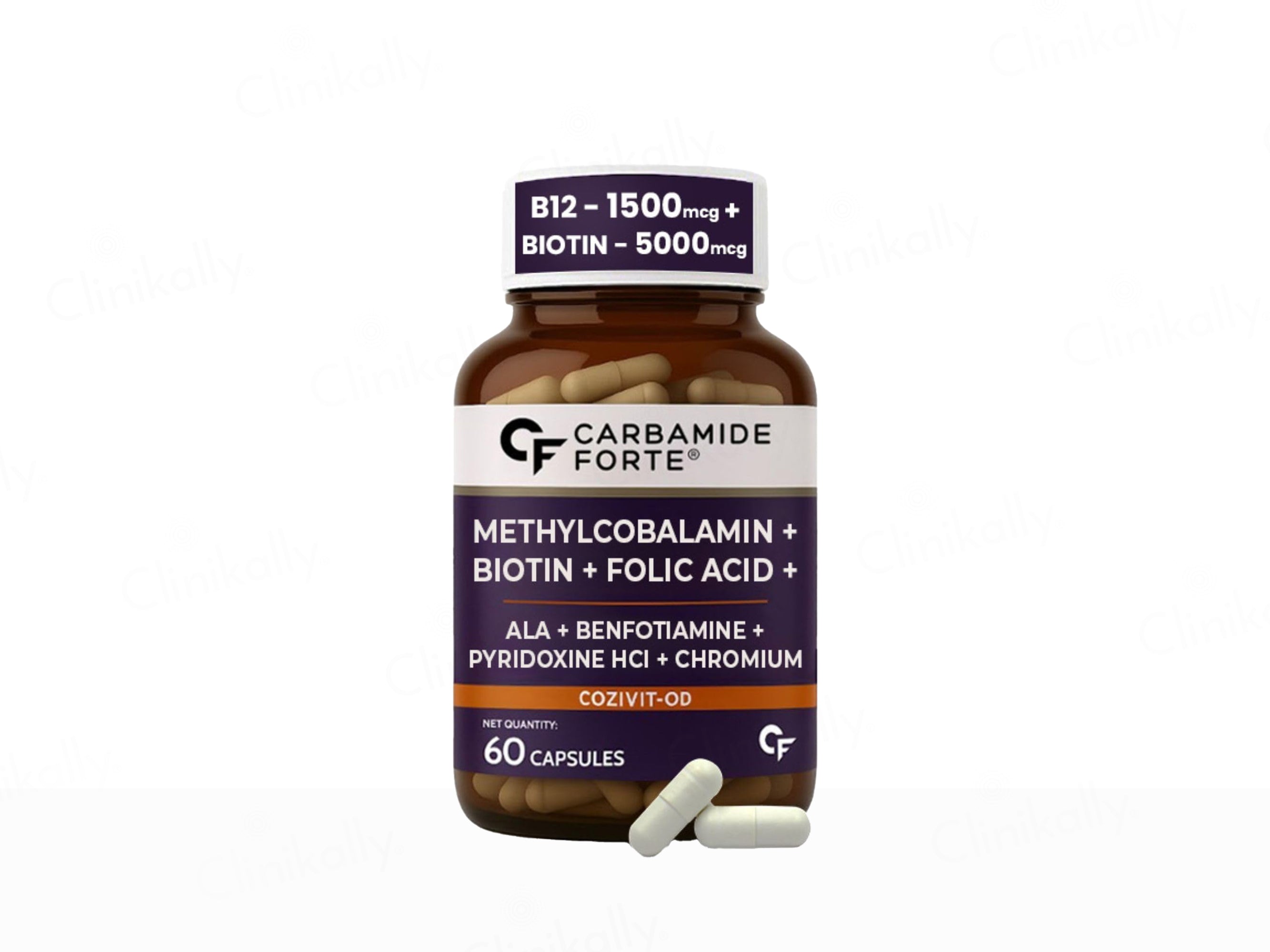 Carbamide Forte Methylcobalamin + Biotin + Alpha Lipoic Acid + Folic Acid Tablet