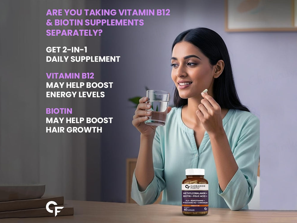 Carbamide Forte Methylcobalamin + Biotin + Alpha Lipoic Acid + Folic Acid Tablet