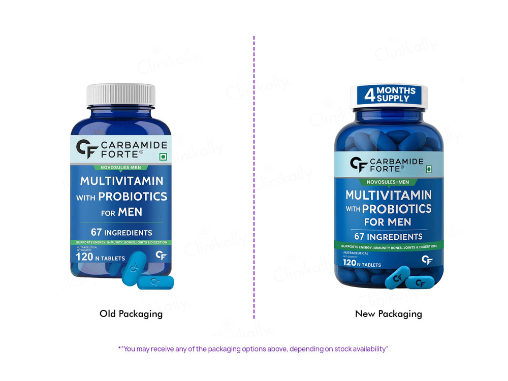Carbamide Forte Multivitamin With Probiotics Tablet For Men