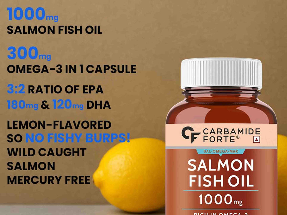 Carbamide Forte Multivitamin With Probiotics & Ginseng + Salmon Fish Oil 1000mg Combo Pack For Men