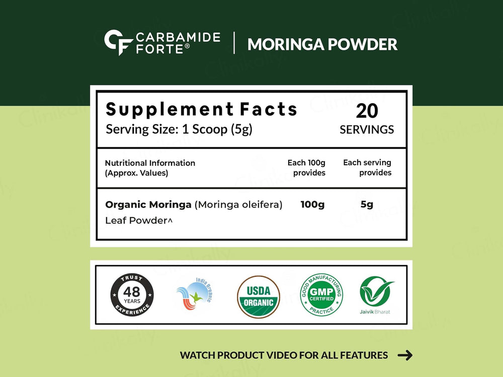Carbamide Forte Organic Moringa Leaf Powder