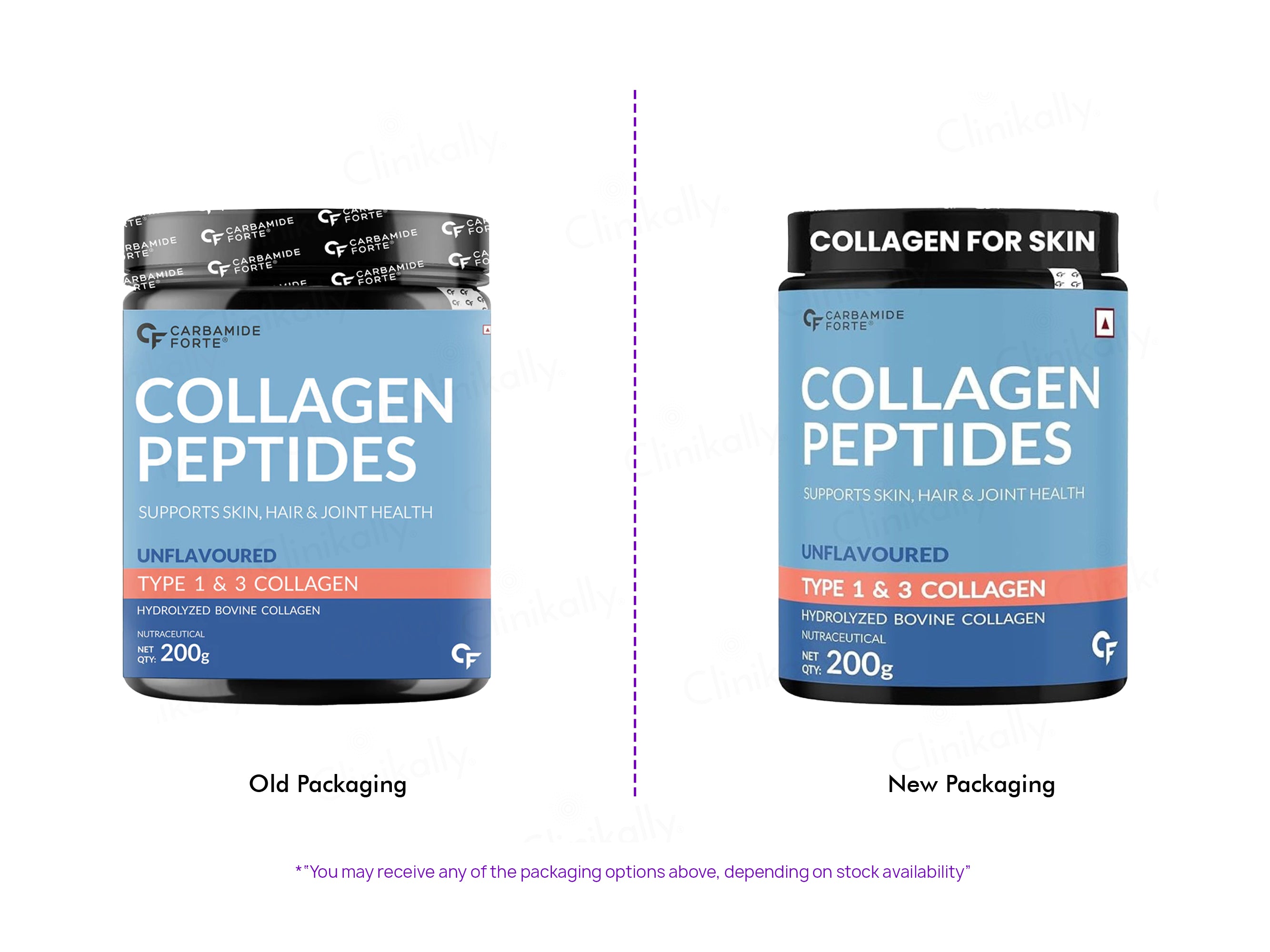 Carbamide Forte Type 1 & 3 Hydrolyzed Bovine Collagen Peptides Powder - Unflavoured