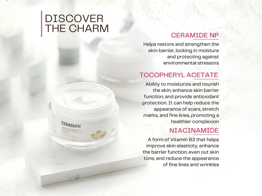 Cerafaith Ceramide & Niacinamide Youthful Night Cream