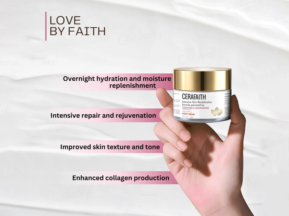 Cerafaith Ceramide & Niacinamide Youthful Night Cream