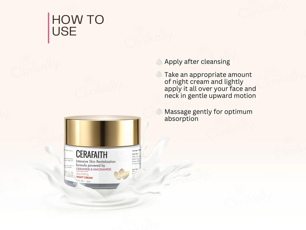 Cerafaith Ceramide & Niacinamide Youthful Night Cream