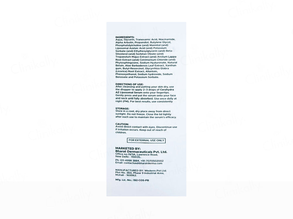 Cerahydra AZ Liposomal Face Serum
