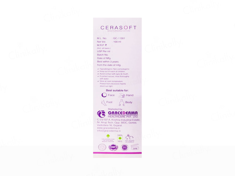 Cerasoft Moisturising Lotion For Normal to Dry Skin