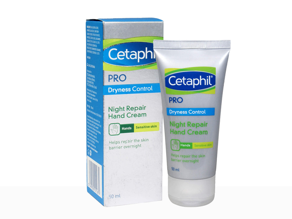 Cetaphil Pro Dryness Control Night Repair Hand Cream ( Blue) - Clinikally