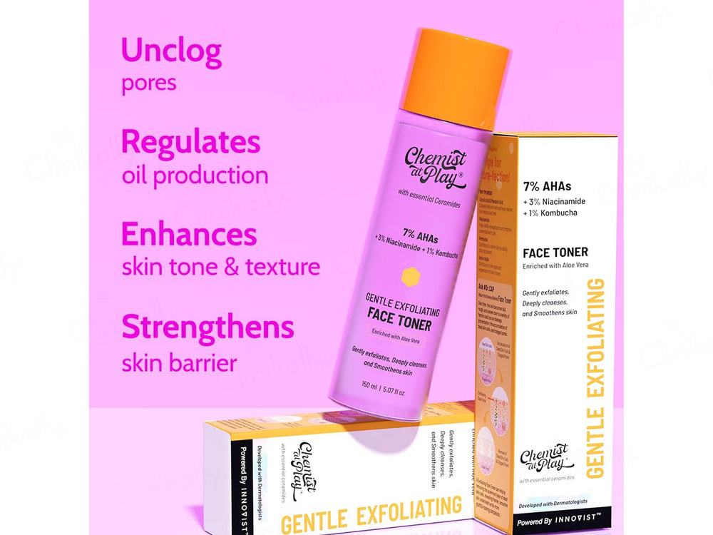Chemist At Play 7% AHAs Gentle Exfoliating Face Toner
