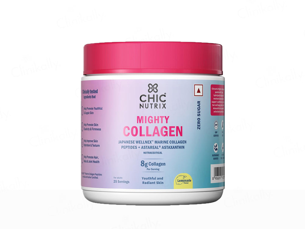 Chic Nutrix Mighty Collagen Nutraceutical Powder - Lemonade Flavour
