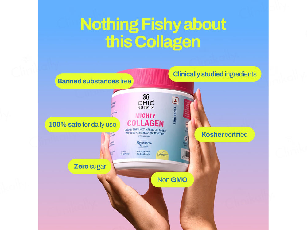 Chic Nutrix Mighty Collagen Nutraceutical Powder - Lemonade Flavour