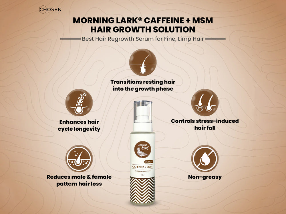 Chosen Morning Lark Caffeine + MSM Hair Growth Solution