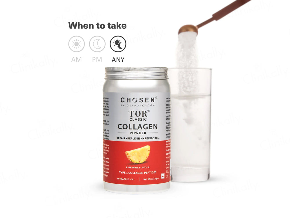 Chosen TOR Classic Regular Marine Collagen Supplement Powder - Pineapple Flavour