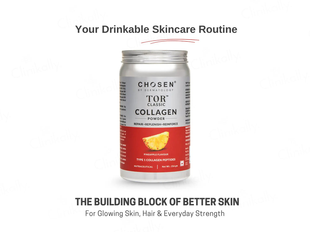 Chosen TOR Classic Regular Marine Collagen Supplement Powder - Pineapple Flavour