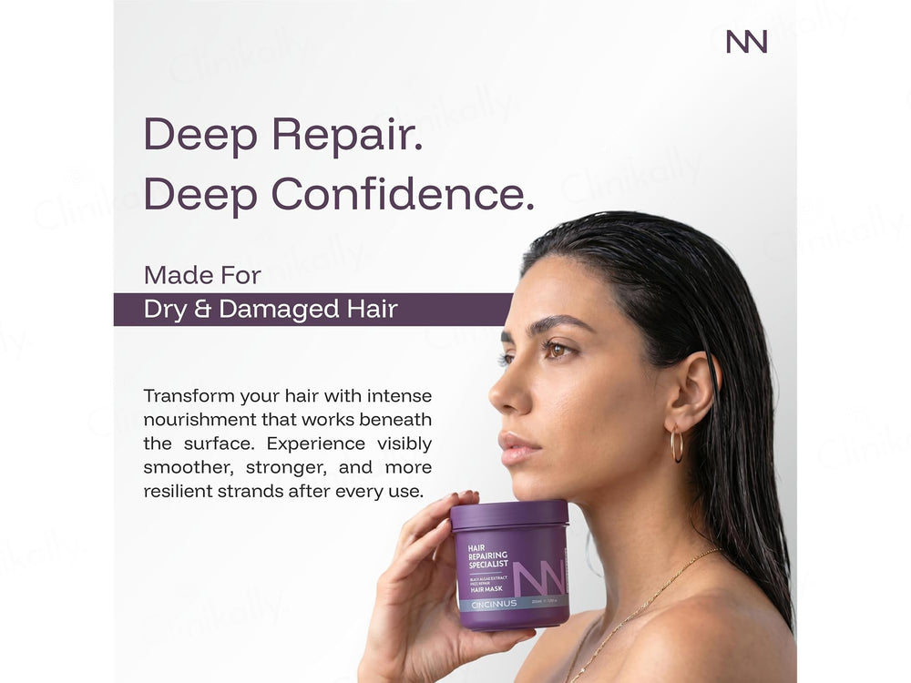 Cincinnus Black Algae Extract Frizz Repair Hair Mask