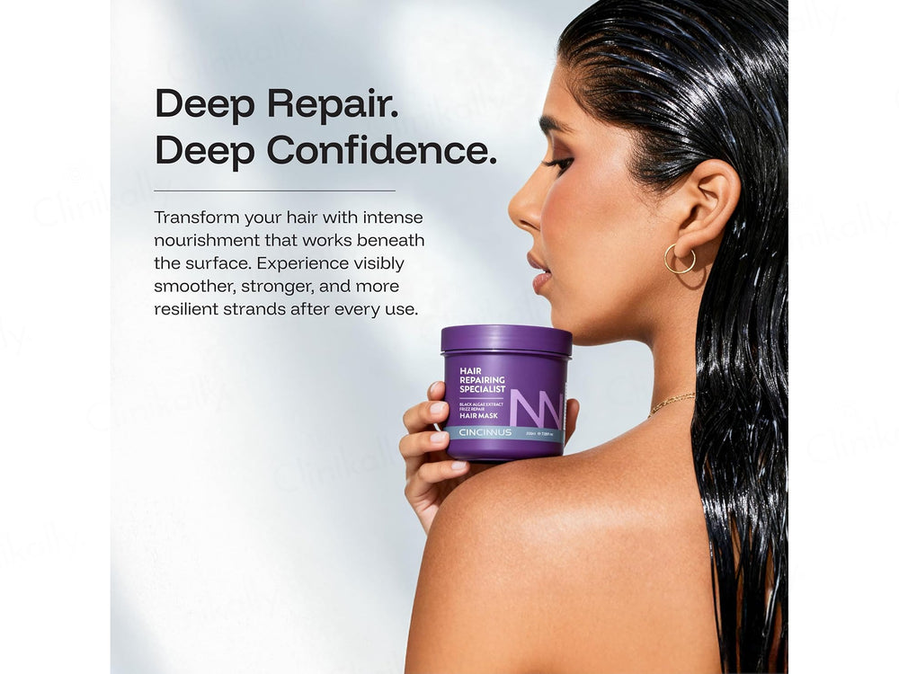 Cincinnus Black Algae Extract Frizz Repair Hair Mask