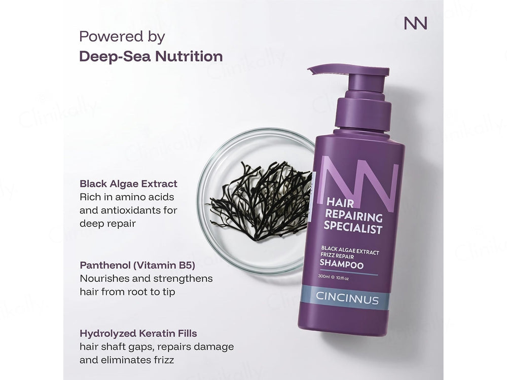 Cincinnus Black Algae Extract Frizz Repair Shampoo