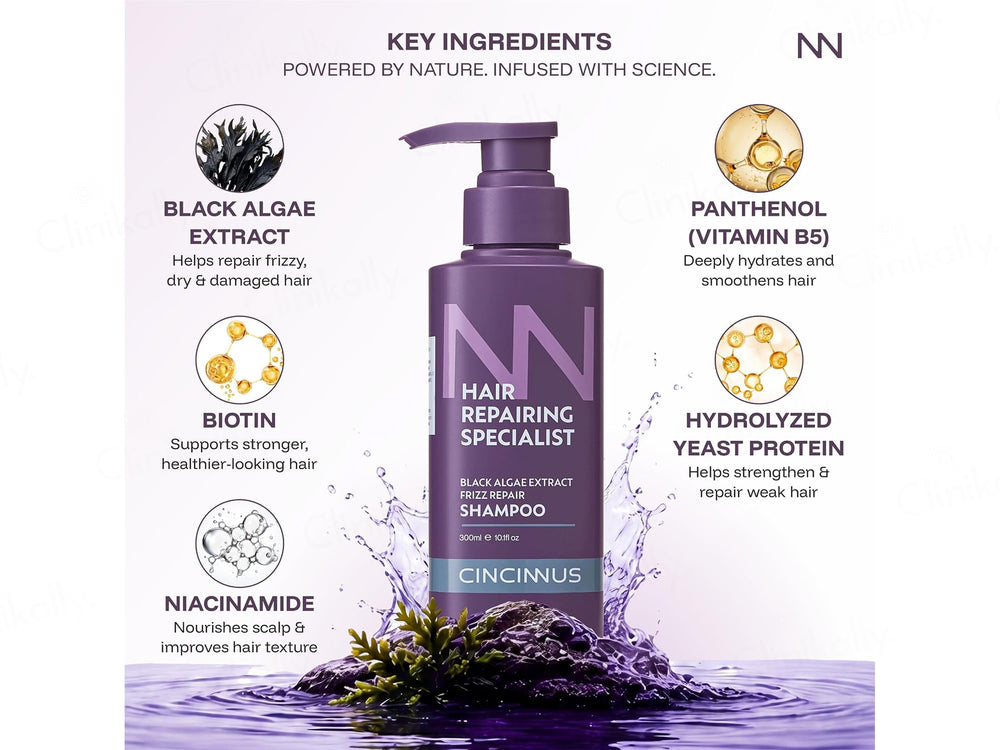 Cincinnus Black Algae Extract Frizz Repair Shampoo