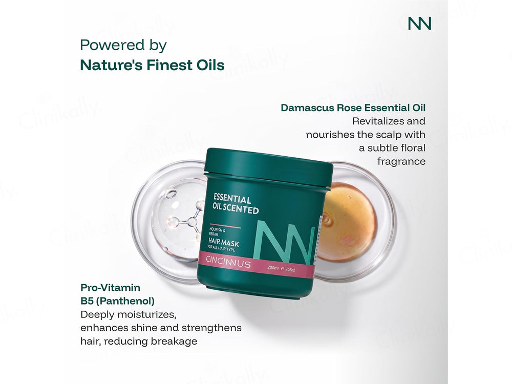 Cincinnus Essential Oil Scented Nourish & Repair Hair Mask