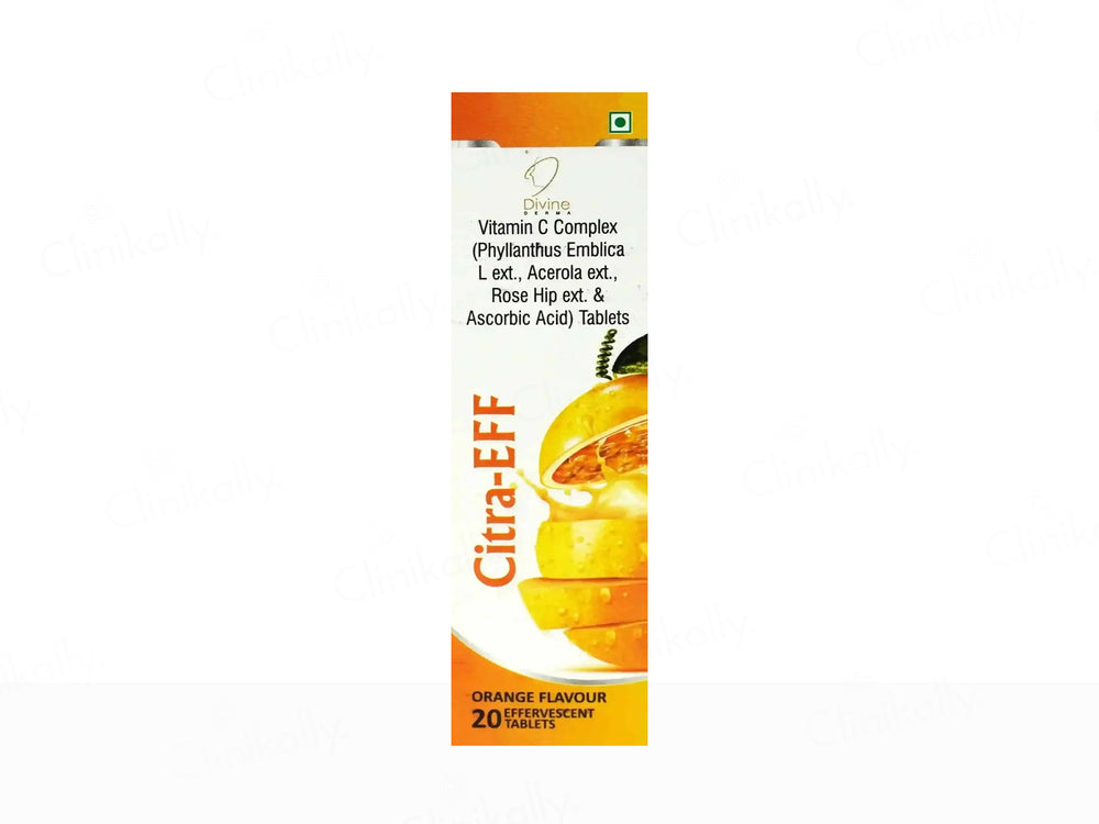 Citra-Eff Vitamin C Effervescent Tablet - Orange Flavour