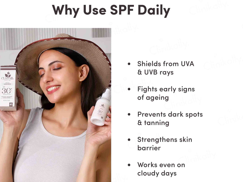 Claymi Sunglow Broad Spectrum Sunscreen SPF 30+ PA+++