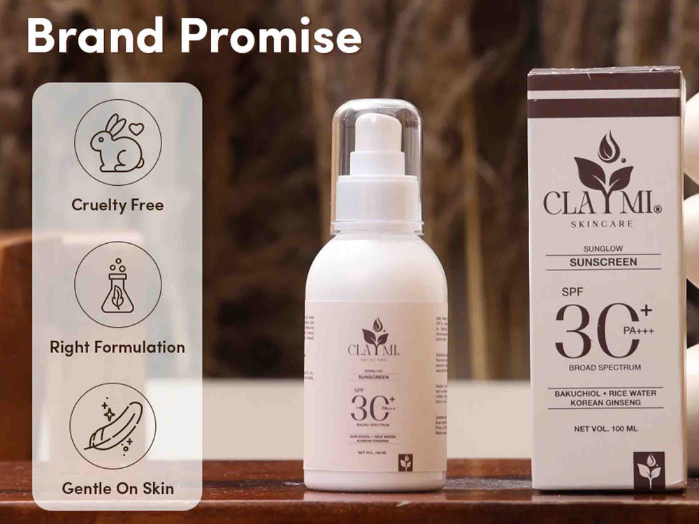 Claymi Sunglow Broad Spectrum Sunscreen SPF 30+ PA+++