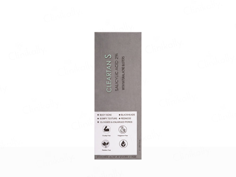 Cleartan S Salicylic Acid 2% Acne Body Spray